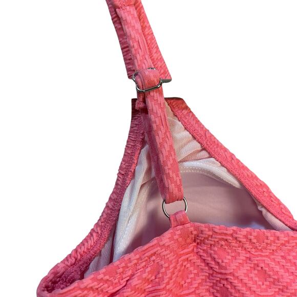 Swim Solutions Geometric One Piece Swim Dress Pink Women’s Plus Size 14 NWT - Picture 5 of 11